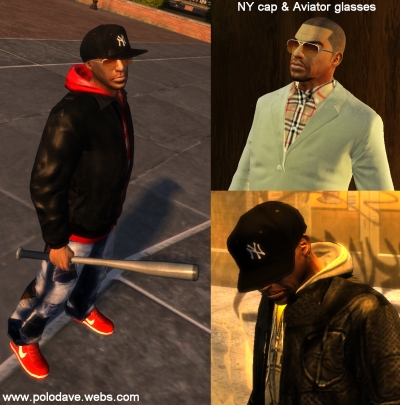 NY cap & Aviator glasses